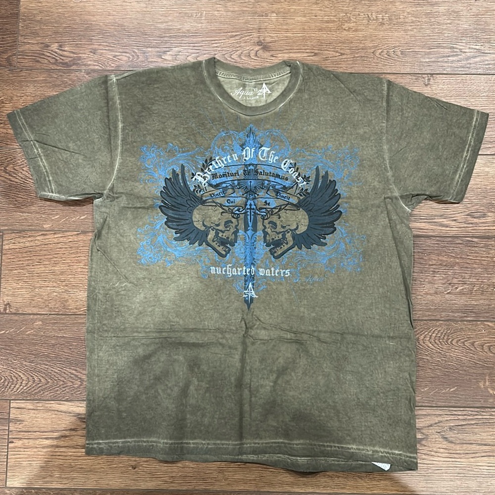 Aqua Designer Short Sleeve T-Shirt